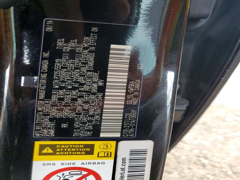 Aukcja sprzedaży 2015 Lexus Rx 350, vin: 2T2BK1BA7FC275440, numer aukcji: 63873416