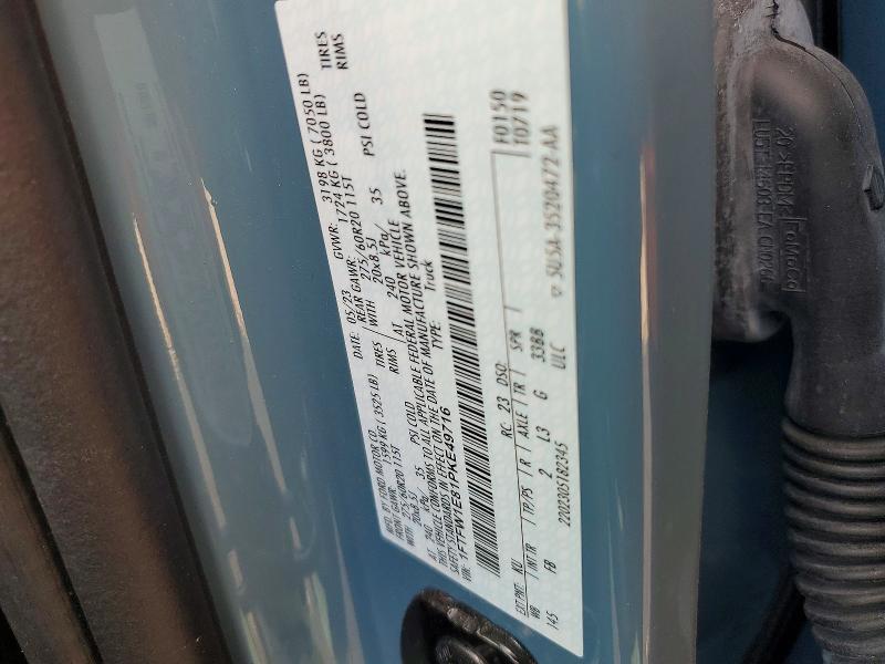 67247346 :رقم المزاد ، 1FTFW1E81PKE49716 vin ، 2023 Ford F150 مزاد بيع