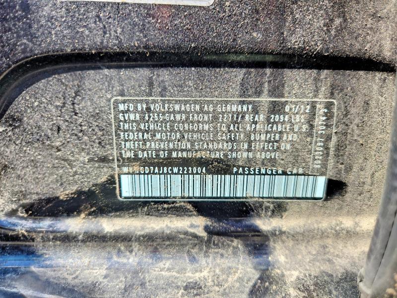 Aukcja sprzedaży 2012 Volkswagen Gti, vin: WVWGD7AJ8CW223004, numer aukcji: 62516986