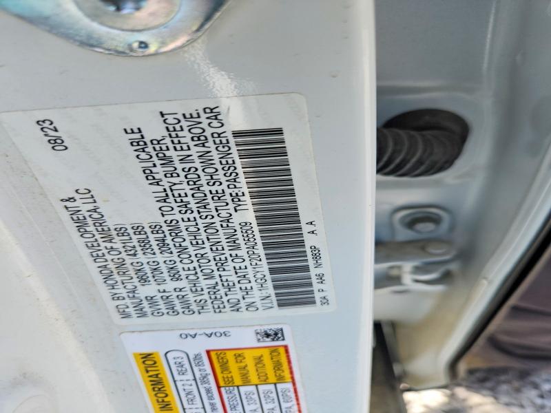 Продаж на аукціоні авто 2023 Honda Accord, vin: 1HGCY1F20PA055509, номер лоту: 64744986