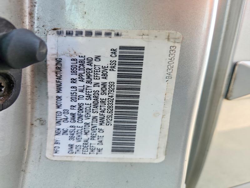 Aukcja sprzedaży 2003 Pontiac Vibe, vin: 5Y2SL62833Z479293, numer aukcji: 63588006