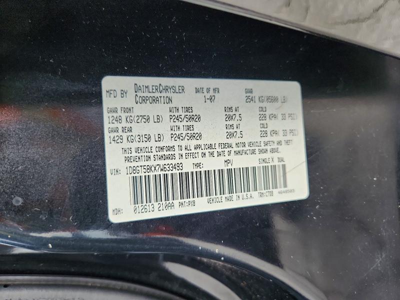Aukcja sprzedaży 2007 Dodge Nitro, vin: 1D8GT58KX7W633493, numer aukcji: 65452716