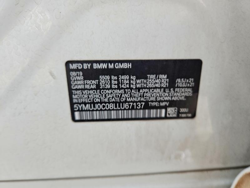 Aukcja sprzedaży 2020 Bmw X4, vin: 5YMUJ0C08LLU67137, numer aukcji: 66272406