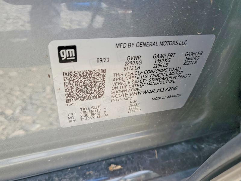 Aukcja sprzedaży 2024 Buick Enclave, vin: 5GAEVBKW4RJ117206, numer aukcji: 64815136