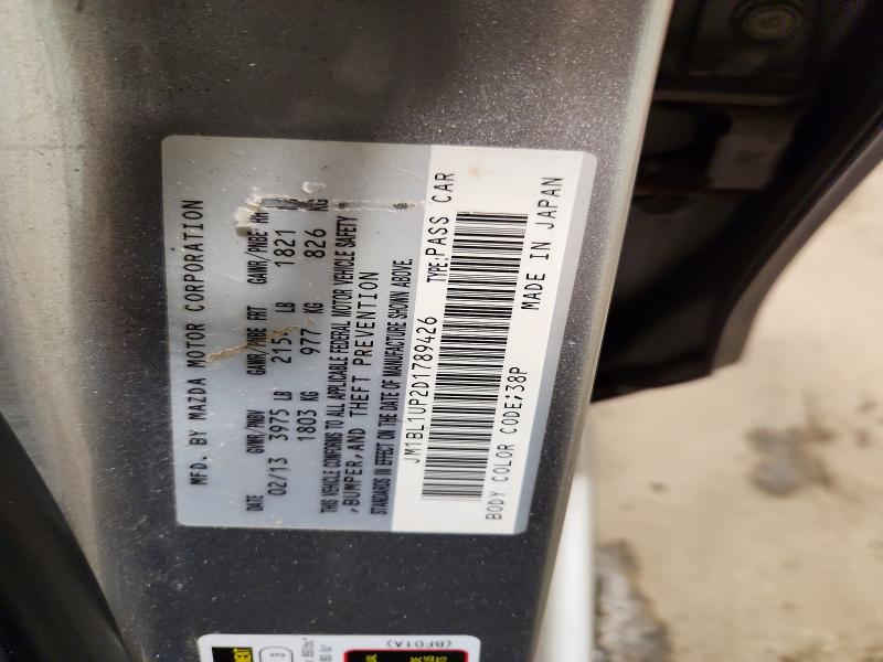 Aukcja sprzedaży 2013 Mazda 3, vin: JM1BL1UP2D1789426, numer aukcji: 64559626