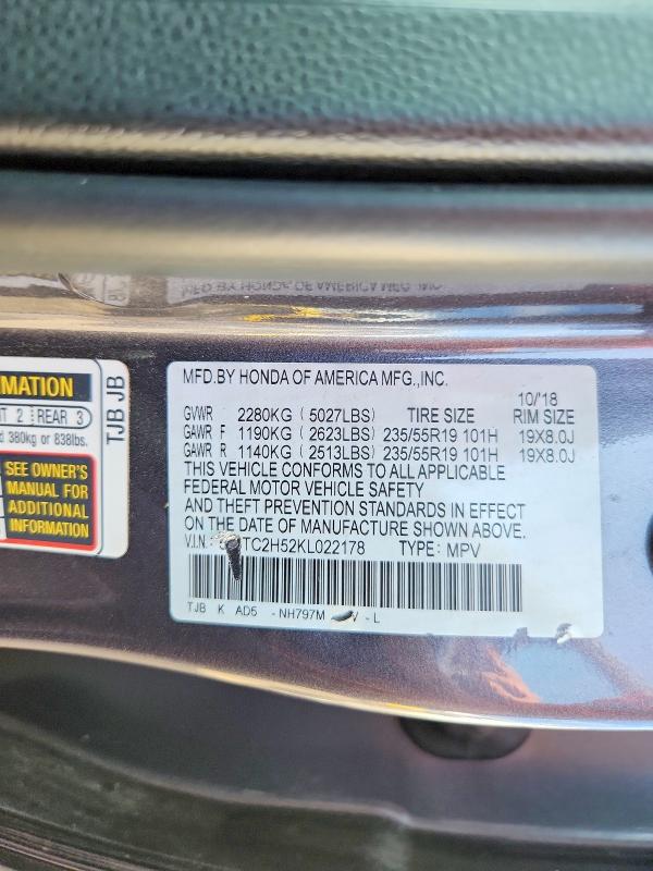 Aukcja sprzedaży 2019 Acura Rdx, vin: 5J8TC2H52KL022178, numer aukcji: 63447016