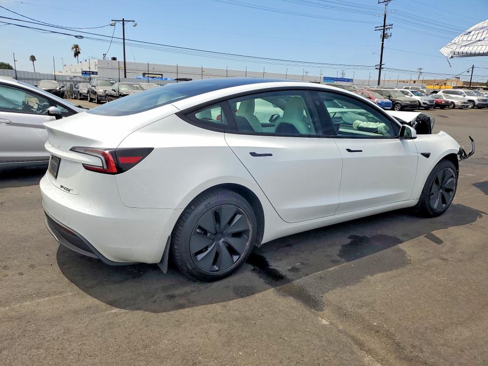 2025 Tesla Model 3 მანქანა იყიდება აუქციონზე, vin: 5YJ3E1EAXSF904934, აუქციონის ნომერი: 65222316