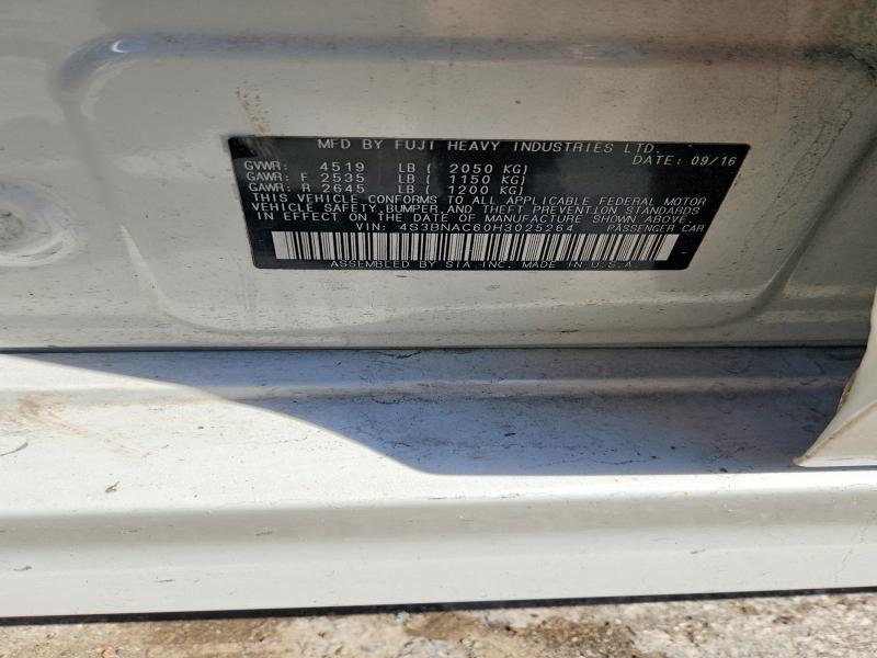 63650966 :رقم المزاد ، 4S3BNAC60H3025264 vin ، 2017 Subaru Legacy مزاد بيع