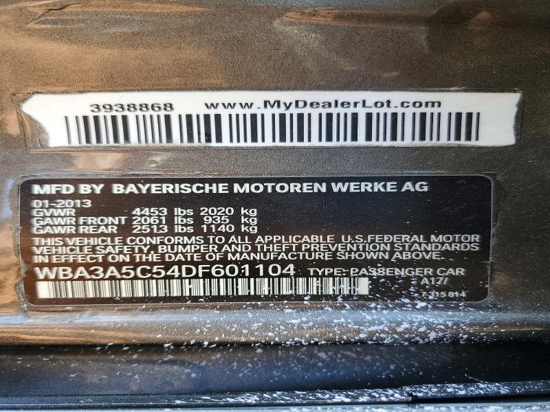 Aukcja sprzedaży 2013 Bmw 328, vin: WBA3A5C54DF601104, numer aukcji: 66599686
