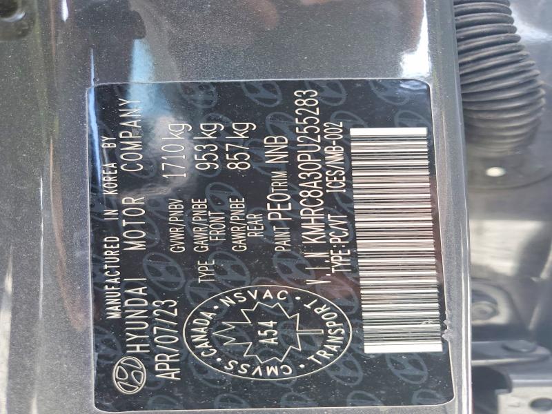64370796 :رقم المزاد ، KMHRC8A30PU255283 vin ، 2023 Hyundai Venue مزاد بيع
