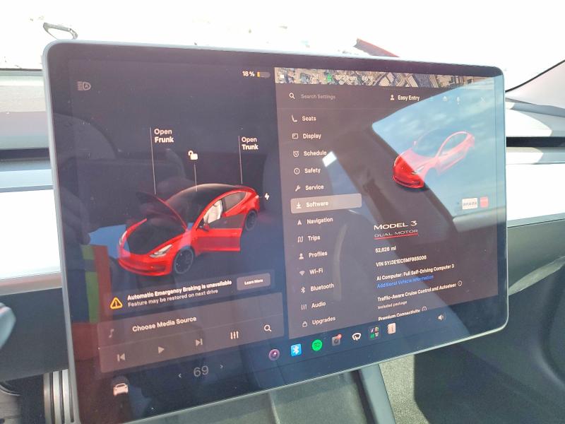 Aukcja sprzedaży 2021 Tesla Model 3, vin: 5YJ3E1EC5MF985006, numer aukcji: 63421726