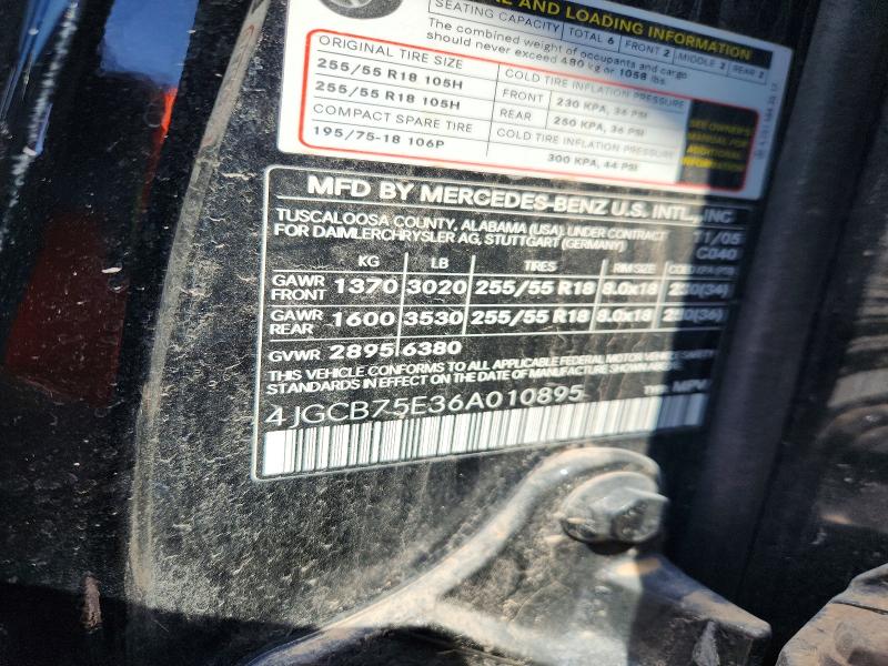 Aukcja sprzedaży 2006 Mercedes-benz R, vin: 4JGCB75E36A010895, numer aukcji: 66552006