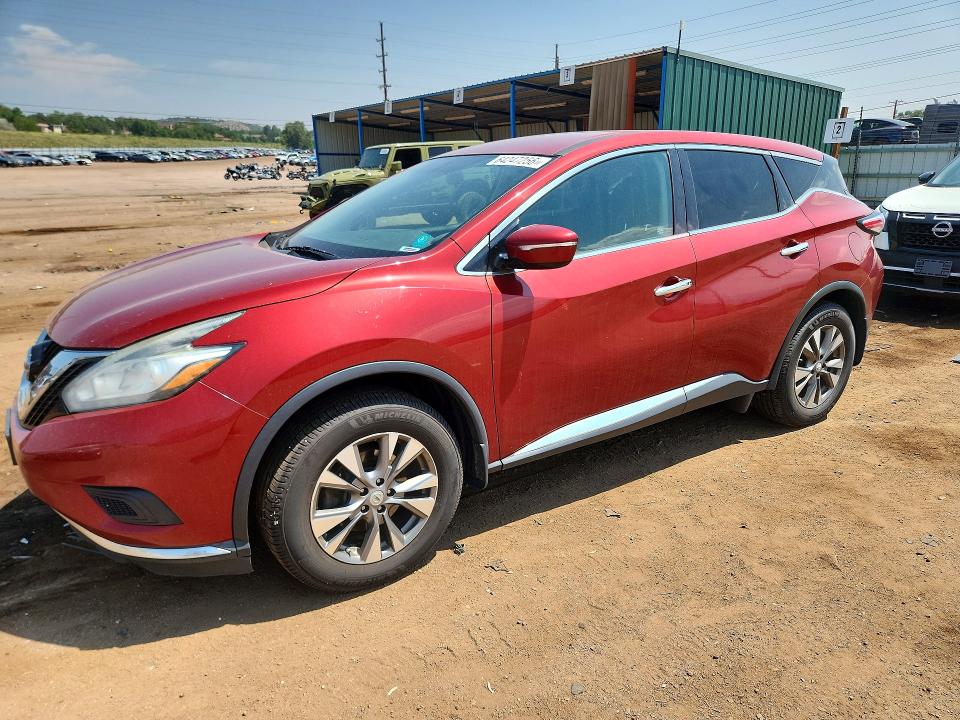 64247256 :رقم المزاد ، 5N1AZ2MH3FN205244 vin ، 2015 Nissan Murano مزاد بيع