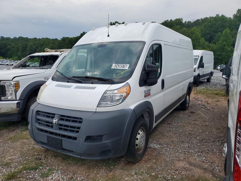 62439376 :رقم المزاد ، 3C6URVHG6JE116339 vin ، 2018 Ram Promaster 3500 مزاد بيع