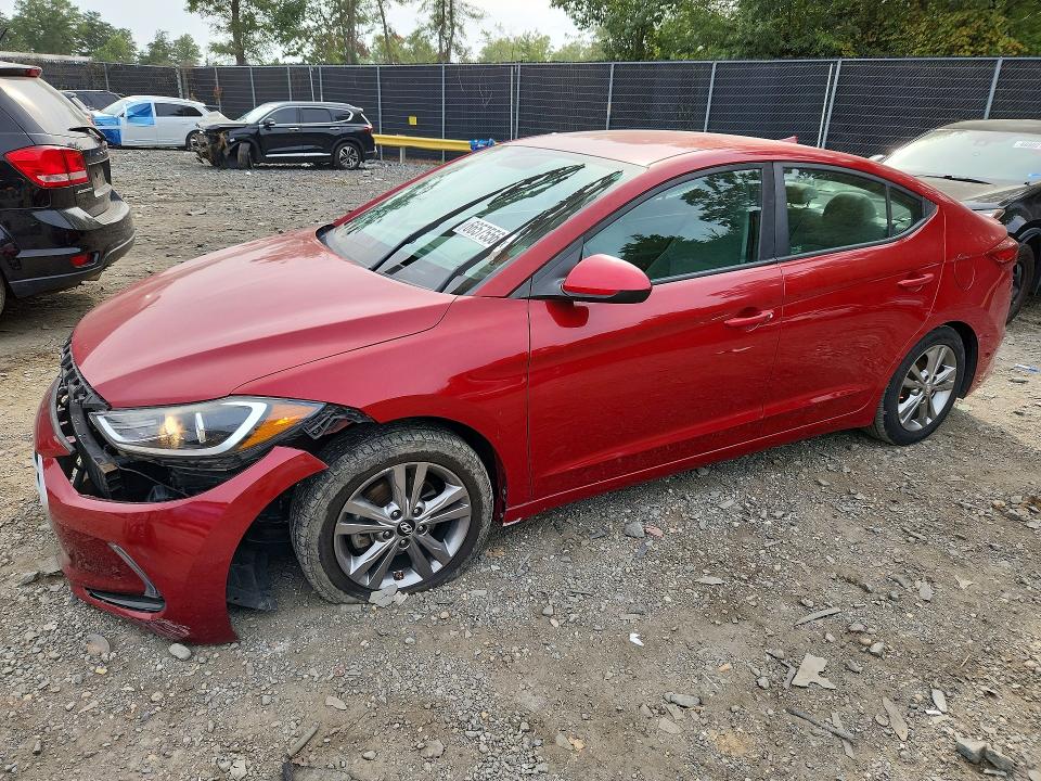 2017 Hyundai Elantra მანქანა იყიდება აუქციონზე, vin: KMHD84LF7HU106043, აუქციონის ნომერი: 66575566