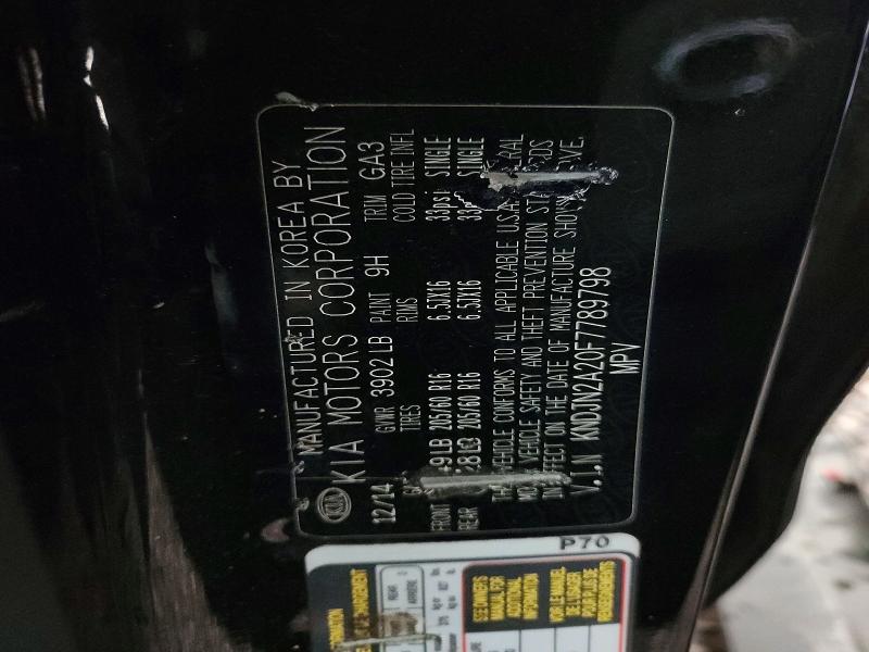 Aukcja sprzedaży 2015 Kia Soul, vin: KNDJN2A20F7789798, numer aukcji: 64822976