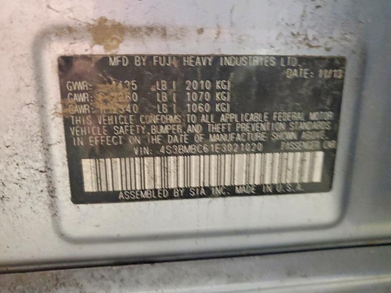 65626016 :رقم المزاد ، 4S3BMBC61E3021020 vin ، 2014 Subaru Legacy مزاد بيع