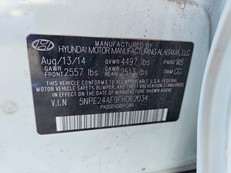 Продажа на аукционе авто 2015 Hyundai Sonata, vin: 5NPE24AF9FH062034, номер лота: 67183646