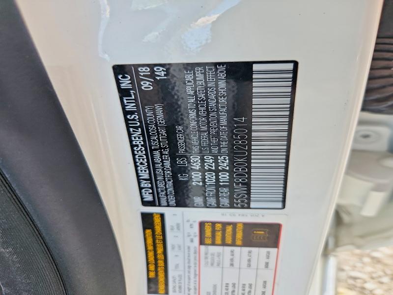 Продаж на аукціоні авто 2019 Mercedes-benz C, vin: 55SWF8DB0KU285014, номер лоту: 62818846
