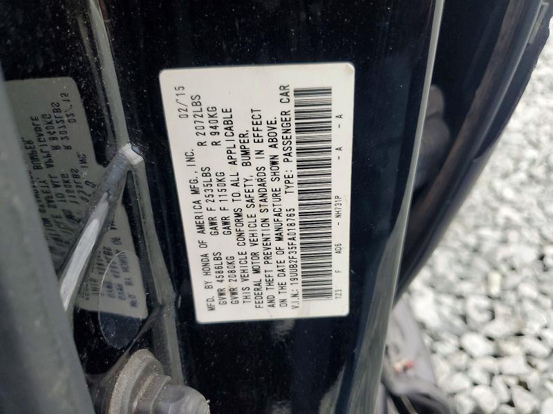 64783266 :رقم المزاد ، 19UUB2F35FA018765 vin ، 2015 Acura Tlx 4d 2wd مزاد بيع