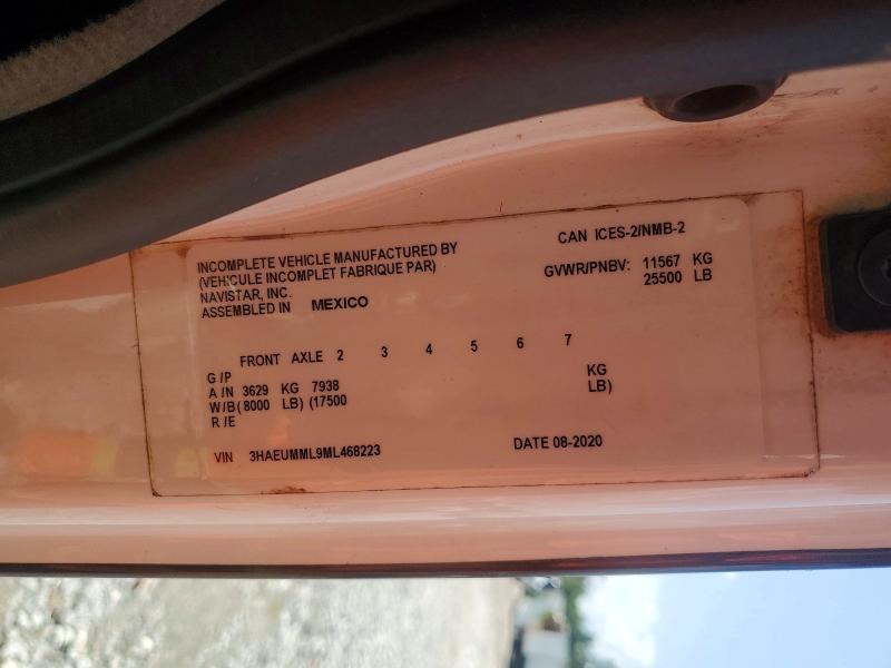 Продажа на аукционе авто 2021 International Mv607, vin: 3HAEUMML9ML468223, номер лота: 65169356