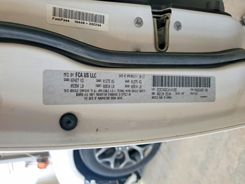 Продажа на аукционе авто 2018 Chrysler 300, vin: 2C3CCAGG2JH141392, номер лота: 64291106