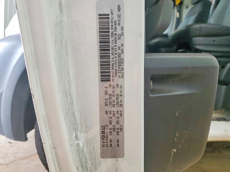 69094406 :رقم المزاد ، 3C6TRVBG5KE518567         vin ، 2019 Ram Promaster 1500 مزاد بيع