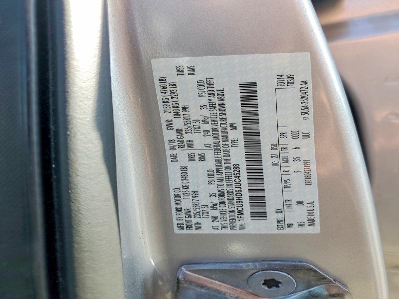Продажа на аукционе авто 2018 Ford Escape, vin: 1FMCU9HD6JUC45288, номер лота: 63891516