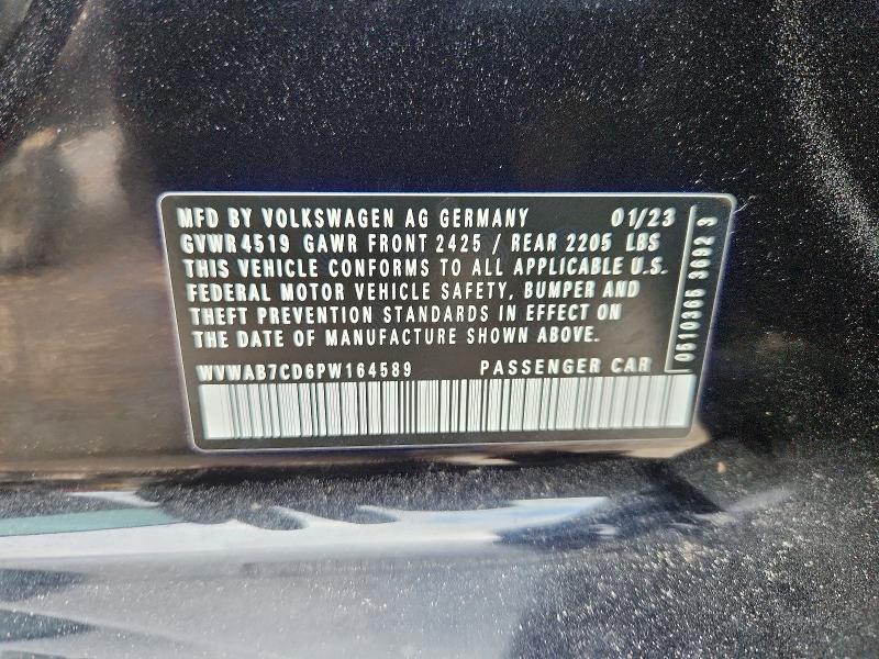 Продаж на аукціоні авто 2023 Volkswagen Golf R, vin: WVWAB7CD6PW164589, номер лоту: 67119026