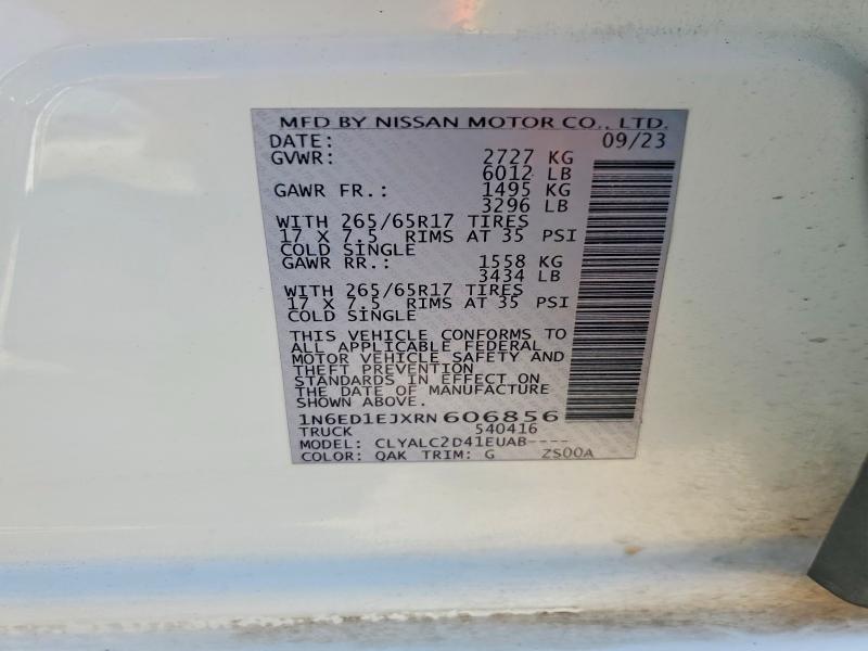 Продаж на аукціоні авто 2024 Nissan Frontier, vin: 1N6ED1EJXRN606856, номер лоту: 64477316