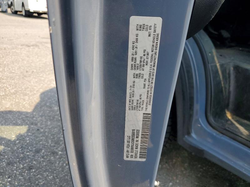 Продаж на аукціоні авто 2021 Ram Promaster 3500, vin: 3C6MRVJG6ME556916, номер лоту: 63615326