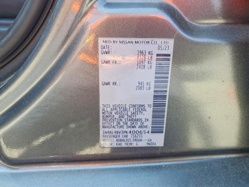 65739356 :رقم المزاد ، 1N4BL4BV3PN400654 vin ، 2023 Nissan Altima مزاد بيع