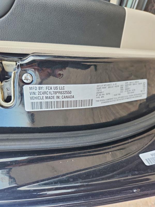 64053686 :رقم المزاد ، 2C4RC1L78PR632550 vin ، 2023 Chrysler Pacifica مزاد بيع