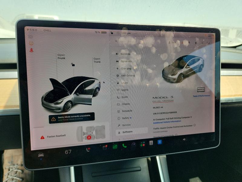 61420506 :رقم المزاد ، 5YJ3E1EC2LF586908 vin ، 2020 Tesla Model 3 مزاد بيع