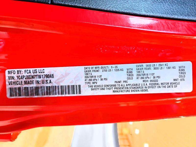 Продаж на аукціоні авто 2026 Jeep Wrangler, vin: 1C4PJXEN7TW179048, номер лоту: 65868026