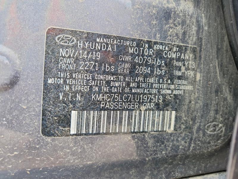 Продаж на аукціоні авто 2020 Hyundai Ioniq, vin: KMHC75LC7LU197513, номер лоту: 63610316
