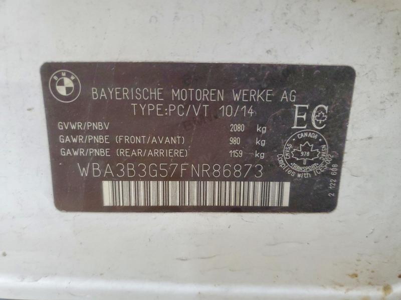 Продажа на аукционе авто 2015 Bmw 328, vin: WBA3B3G57FNR86873, номер лота: 67103216
