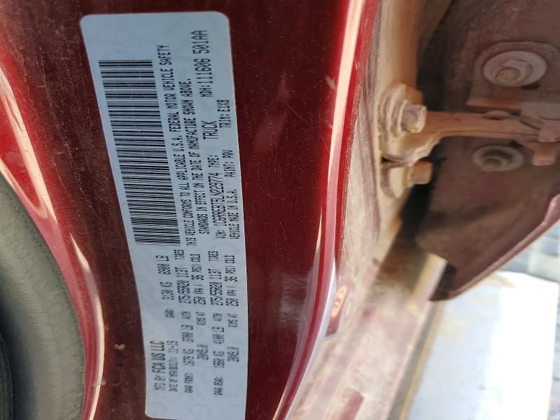 64310186 :رقم المزاد ، 1C6RREBT5LN229774 vin ، 2020 Ram 1500 مزاد بيع