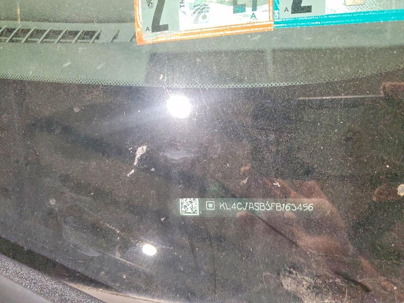 2015 Buick Encore მანქანა იყიდება აუქციონზე, vin: KL4CJASB3FB163456, აუქციონის ნომერი: 65723946