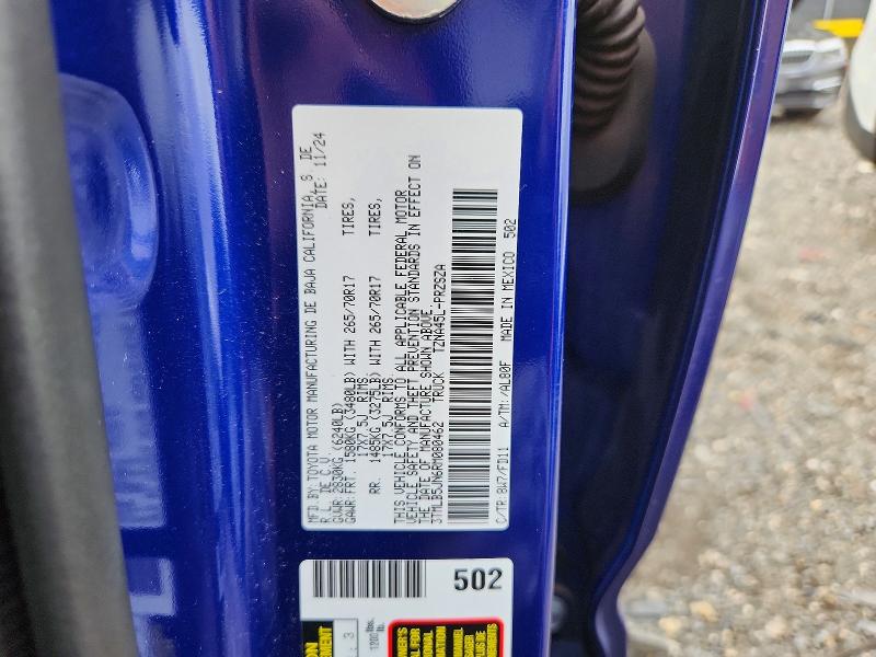 65337656 :رقم المزاد ، 3TMLB5JN6RM080462 vin ، 2024 Toyota Tacoma مزاد بيع