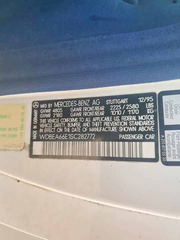 Продажа на аукционе авто 1995 Mercedes-benz E, vin: WDBEA66E1SC282772, номер лота: 64113376