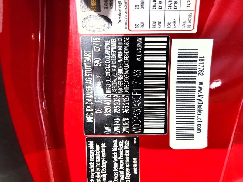 Продаж на аукціоні авто 2016 Mercedes-benz Slk, vin: WDDPK3JAXGF117163, номер лоту: 64559816