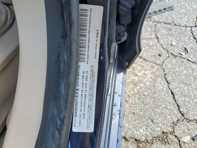 Aukcja sprzedaży 2021 Maserati Ghibli, vin: ZAM57YSS4M1369972, numer aukcji: 64560746