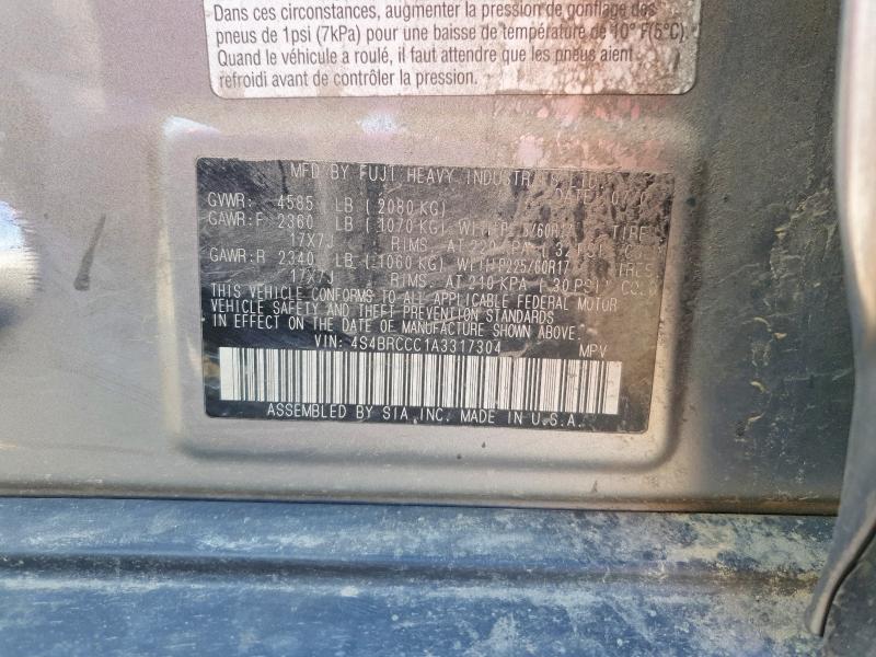 Aukcja sprzedaży 2010 Subaru Outback, vin: 4S4BRCCC1A3317304, numer aukcji: 66200686