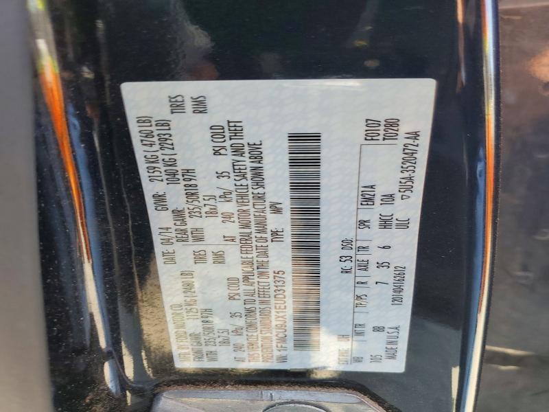 Aukcja sprzedaży 2014 Ford Escape, vin: 1FMCU9JX1EUD31375, numer aukcji: 65386976
