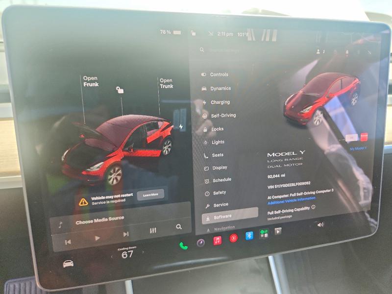 Продаж на аукціоні авто 2020 Tesla Model Y, vin: 5YJYGDEE8LF009092, номер лоту: 61433886