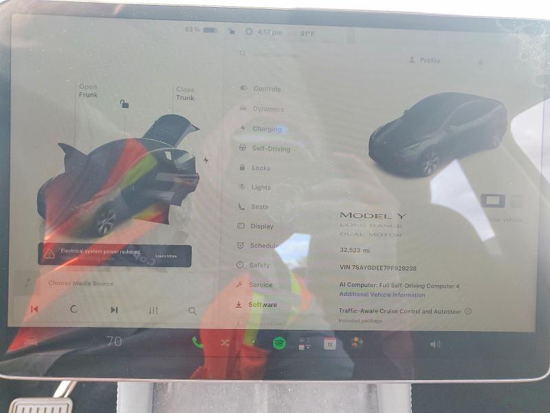 2023 Tesla Model Y მანქანა იყიდება აუქციონზე, vin: 7SAYGDEE7PF929238, აუქციონის ნომერი: 64806336