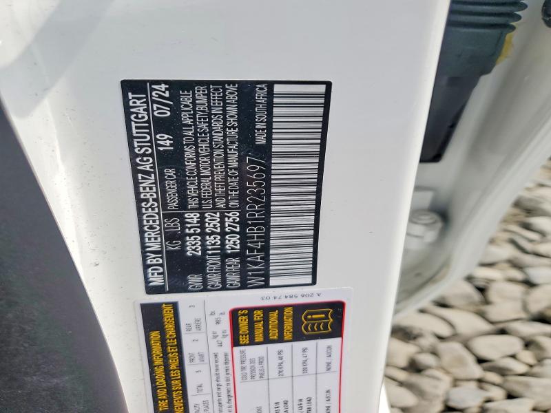 Продаж на аукціоні авто 2024 Mercedes-benz C, vin: W1KAF4HB1RR235697, номер лоту: 64986256
