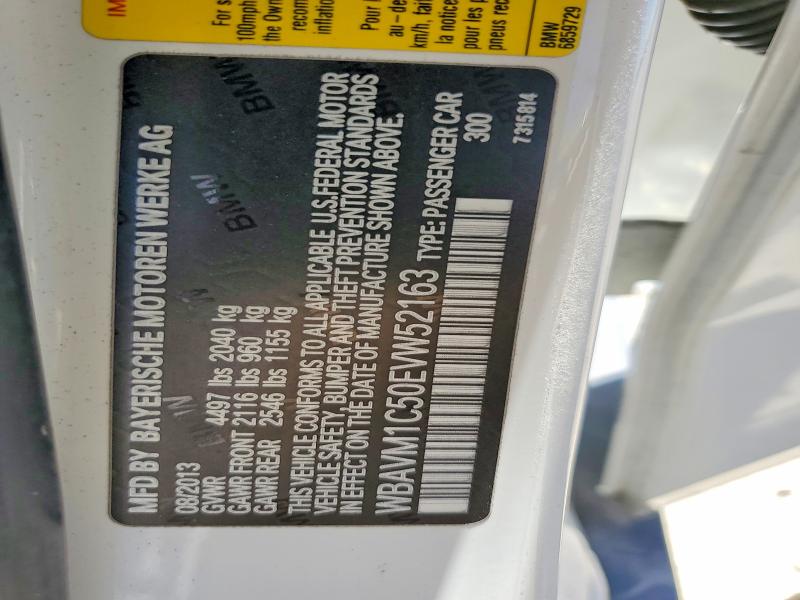 Aukcja sprzedaży 2014 Bmw X1, vin: WBAVM1C50EVW52163, numer aukcji: 65884706
