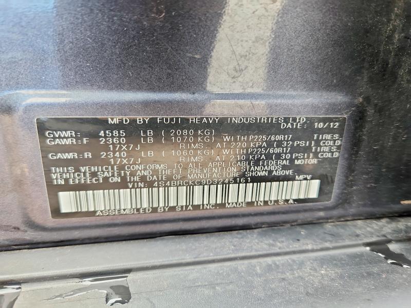 Aukcja sprzedaży 2013 Subaru Outback, vin: 4S4BRCKC9D3245161, numer aukcji: 64806686